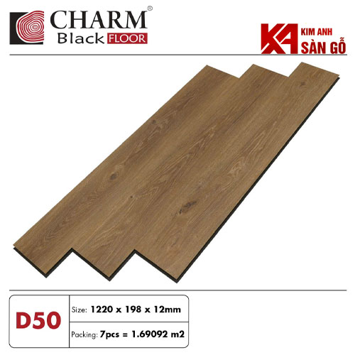 Sàn Gỗ Công Nghiệp 12MM CHARM WOOD-D50